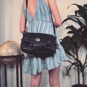 Coach Pebbled Crossbody Bag AUTHENTIC